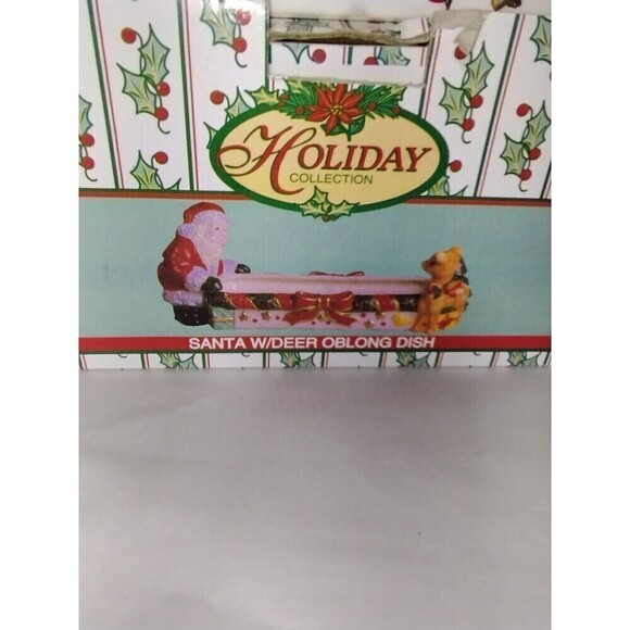 Vintage‎ World Bizaar Holiday Collection Santa, Reindeer,13" Cracker Server - Picture 2 of 11